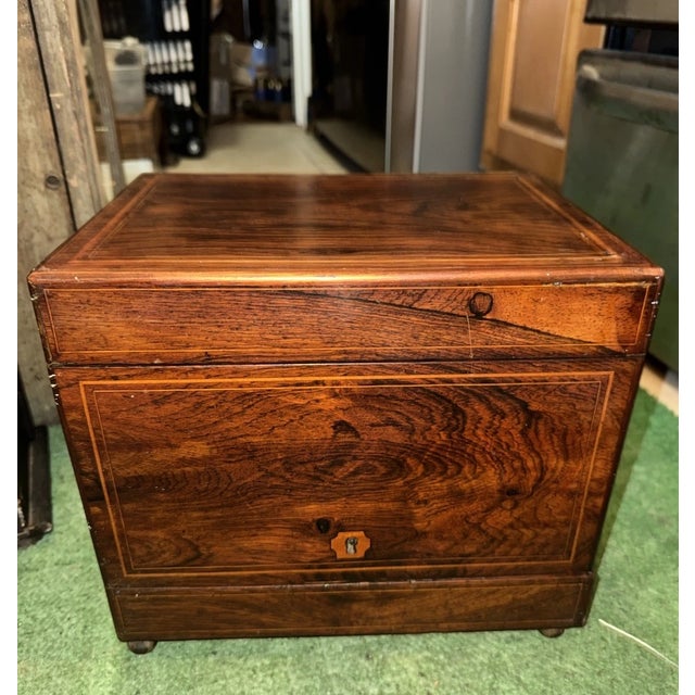 Early 19th Century Early 19th Century French or English Tantalus Liquor Cabinet Box For Sale - Image 5 of 14