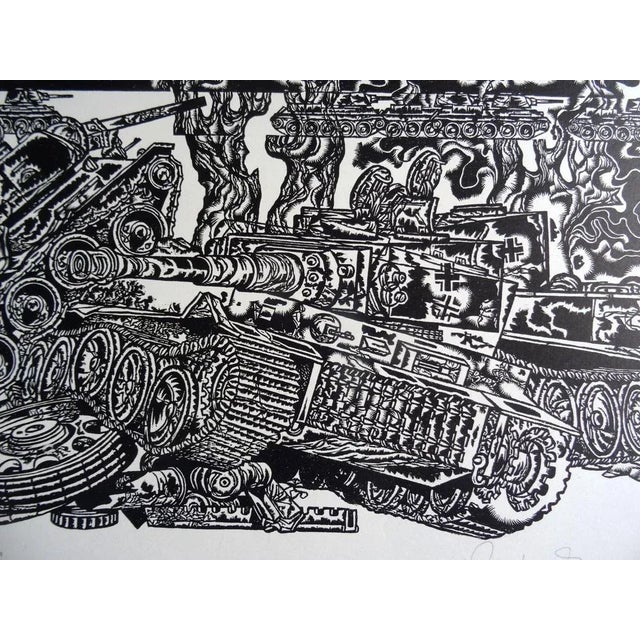 1980s Dainis Rozkalns, Fracture, 1984, Linocut For Sale - Image 5 of 7