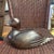 MCM hand-carved ironwood duck figurine, similar to those crafted by artisans in the Southwestern United States. The dense,...
