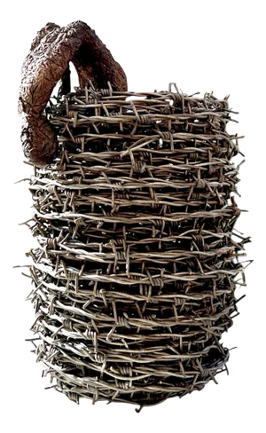 The Escape Sculpture, Late 20th Century, Barbed Wire and Bronze