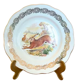 Limoges Hunting Dinner Set, 1930, Set of 11