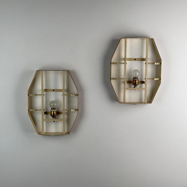 Model 12880 Wall Sconces attributed to Elio Monesi for Arredoluce, 1961, Set of 2 For Sale - Image 17 of 18
