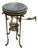 The Gilded Nest – Sculptural Side Table With Marble Top, Slender Metal Legs & Ornate Wood Accents For Sale