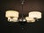Art Deco Green Opaline Glass Chandelier, Former Czechoslovakia, 1930s For Sale - Image 3 of 14