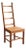 The Vintage Solid Wood Geometric Ladder Back Dining Chairs For Sale