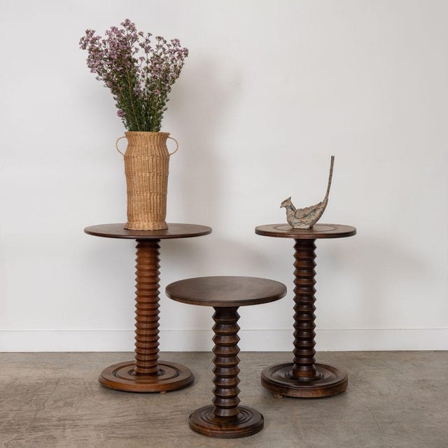 French Carved Side Table by Charles Dudouyt For Sale In Los Angeles - Image 6 of 11