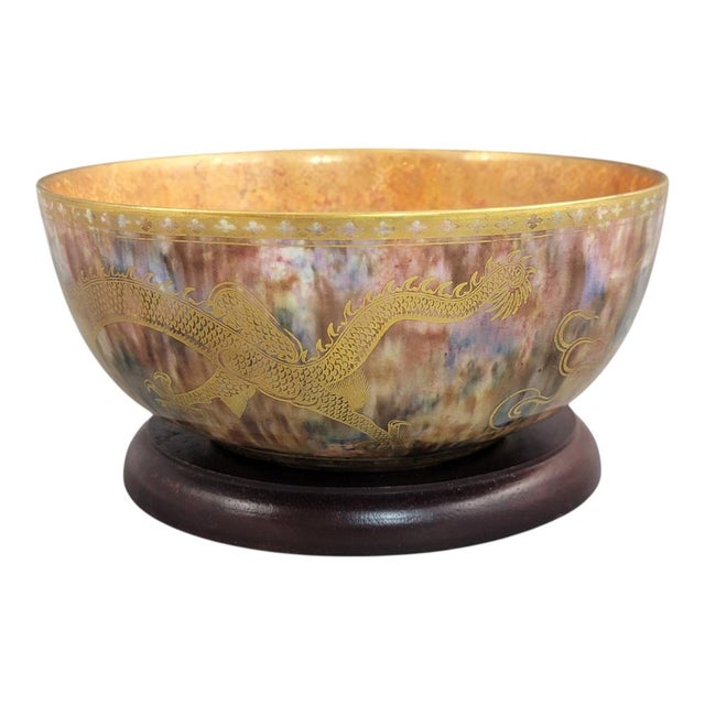 Antique Lustre Dragon Bowl by Daisy Makeig-Jones for Wedgwood, 1915 For Sale - Image 9 of 18