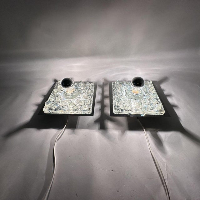 Vintage Murano Glass Wall Lamp from Mazzega, 1970s, Set of 2 For Sale - Image 12 of 18