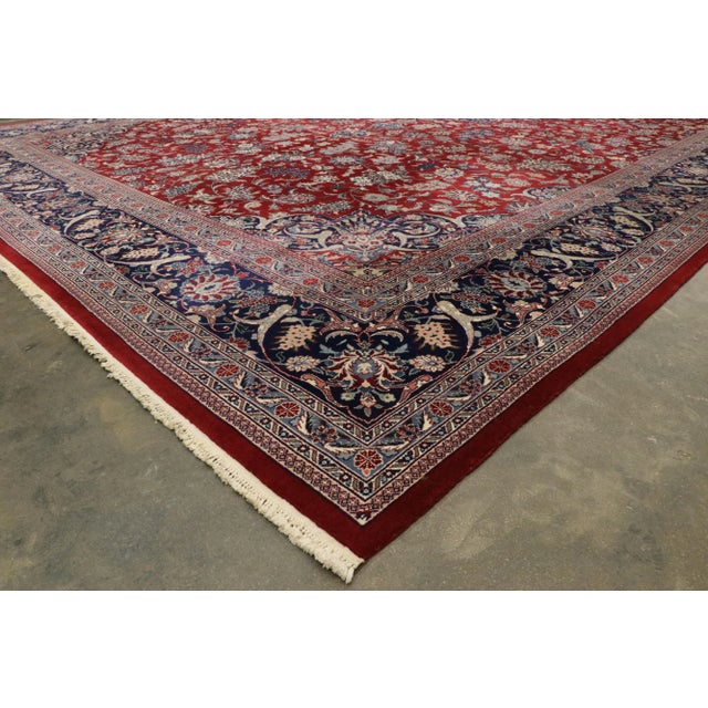 Vintage Persian Tabriz Rug - 11'11 x 17'11 For Sale In Dallas - Image 6 of 9