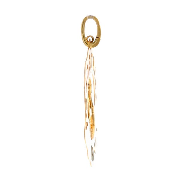 Early 21st Century Chantecler Capri 18k Large Logo Piazzetta Charm For Sale - Image 5 of 9
