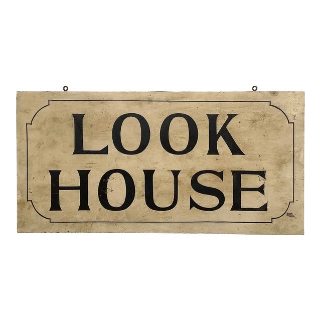 Vintage Look House Wood Sign For Sale
