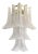 Transparent Diamante Selle-Petali Murano Glass Wall Sconce by Simoeng for Simoeng For Sale