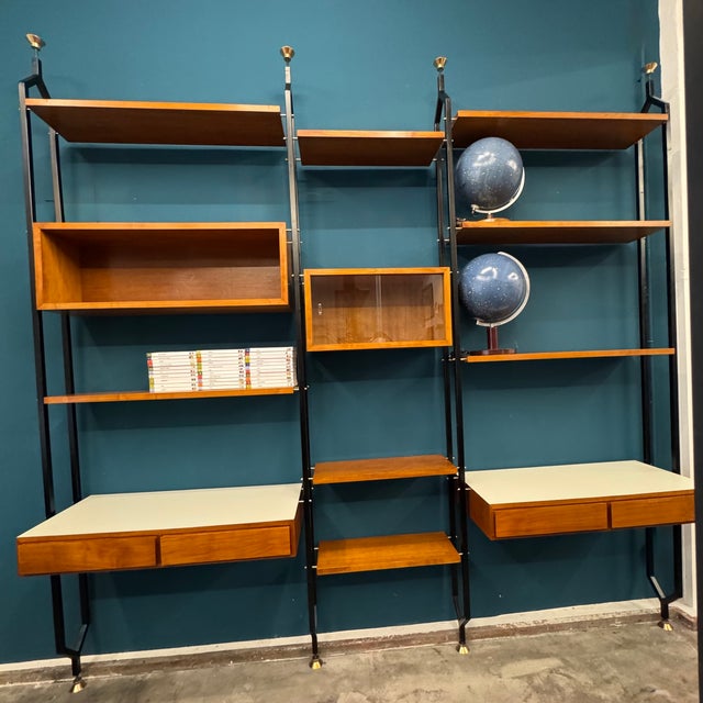 Wood Modular Floor Bookcase, 1960s For Sale - Image 7 of 18