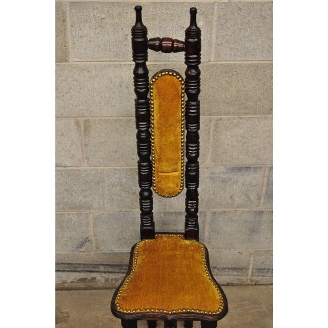 Vintage Spanish Jacobean Renaissance Revival Gothic Gold Hall Prayer