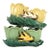 Set of 2 Vintage McCoy Planters - Birds and Tulips Double Planters For Sale