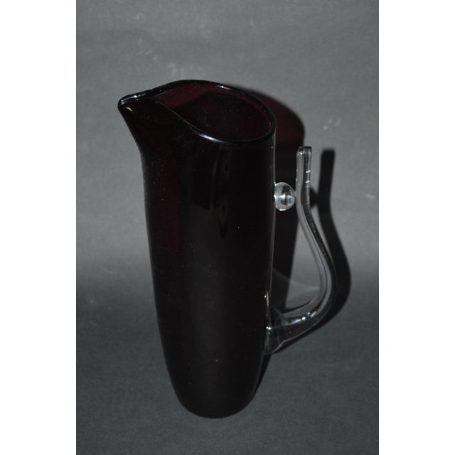 Glass Carafe attributed to Wszewłod Sarnecki, 1980s For Sale - Image 4 of 7