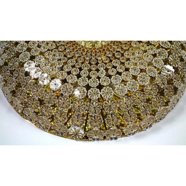 Austrian Crystal Flowers Ceiling Lamp by Emil Stejnar, 1960s For Sale - Image 3 of 13