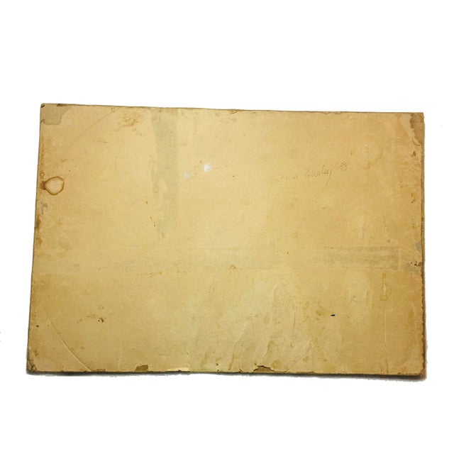 1930s 1938 Autumnal Coastal Landscape Signed Oil Painting For Sale - Image 5 of 7