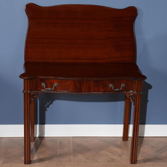 Niagara Furniture Chippendale Mahogany Game Table For Sale - Image 9 of 10