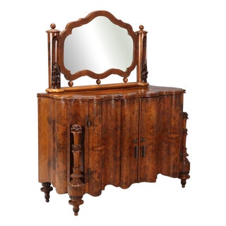 Art Deco Dresser with Mirror For Sale