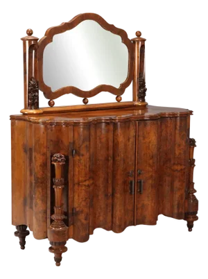 Art Deco Dresser with Mirror