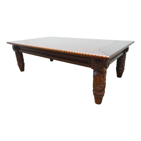 ﾘﾋﾞﾝｸﾞﾃｰﾌﾞﾙ　RALPH LAUREN  Ralph Lauren Dutton Safari Coffee Table | Chairish