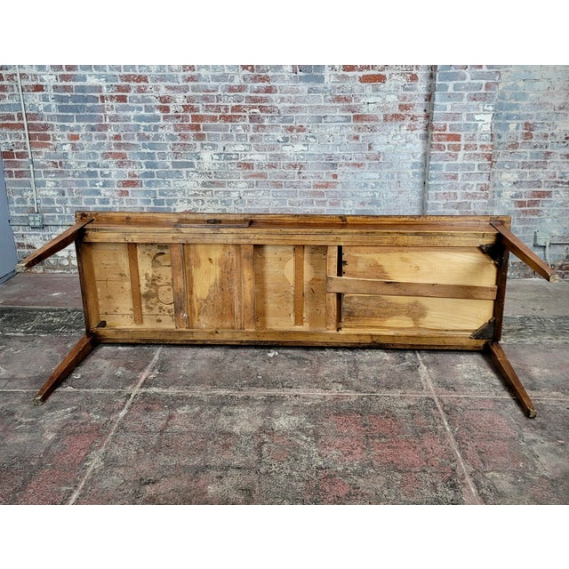 19th Century French Country Farm 98" Large Dining Table For Sale - Image 11 of 12