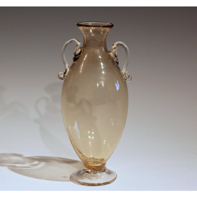 1920s Vittorio Zecchin for Cappellin & Venini Murano Glass Vase For Sale - Image 9 of 11