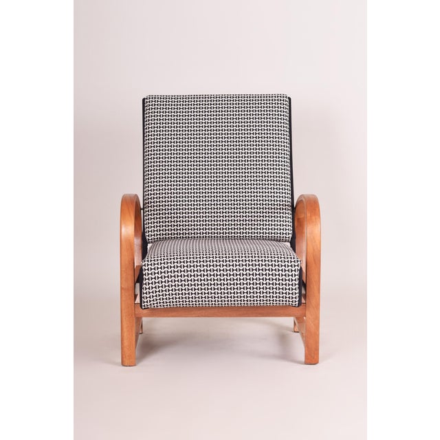 Thonet Art Deco Armchairs in Walnut attributed to Thonet, Germany, 1930s, Set of 2 For Sale - Image 4 of 11