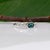 Blue Indicolite Tourmaline Ring With Natural Diamond Accents: Solid 14k Gold, Size 6.75 For Sale - Image 8 of 10