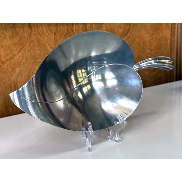 Late 20th Century Sterling Silver Tray in Leaf Form by Tiffany & Co. For Sale - Image 11 of 16