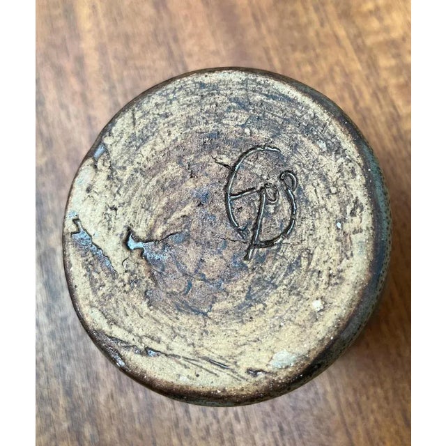 Brown Mid-Century German Studio Pottery Vase or Mug by Anke Rasche-Suhr, 1960s For Sale - Image 8 of 12