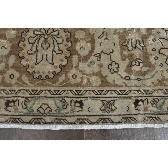 1970s Vintage Persian Handknotted Wool Orange Oversize Area Rug For Sale - Image 4 of 11