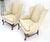 Pair of Hickory c1960s Very fine Mahogany Queen Ann Bases Arm Wingback Chairs For Sale - Image 10 of 16