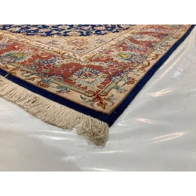 1980s Royal Tabriz Rug, 5'2" X 6'7" For Sale - Image 10 of 11