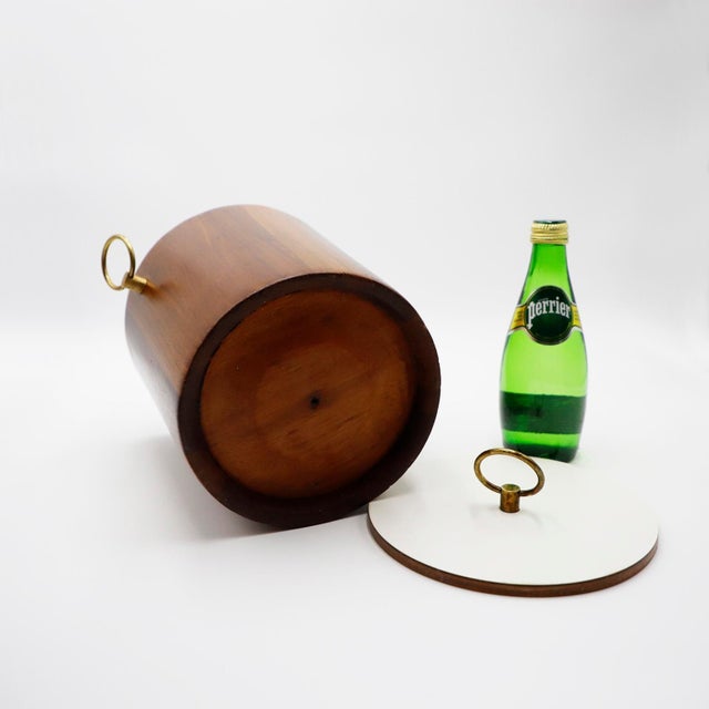 Mid-Century Modern Mid-Century Mexican Modern Ice Bucket Made in Tropical Woods For Sale - Image 3 of 4