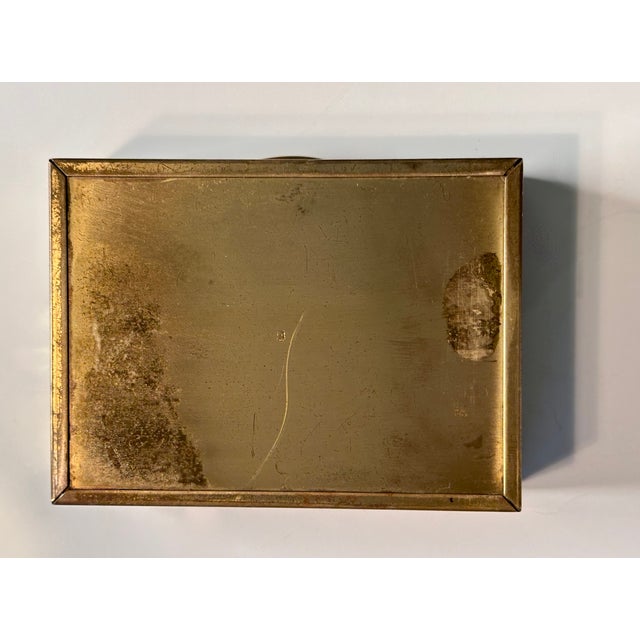 Small Art Nouveau Brass Cigarette Case from Erhard & Söhne, Germany, 1930s For Sale - Image 11 of 13