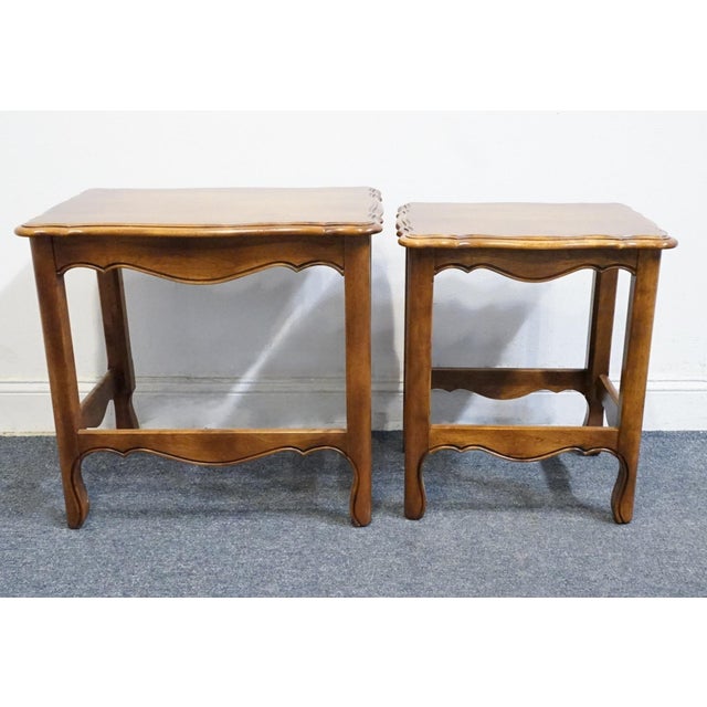 Ethan Allen Country French Collection Solid Birch Accent Nesting End Tables 26-8305 For Sale - Image 15 of 18