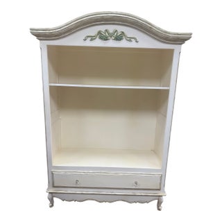 Afk Furniture French Provincial Grand Bookcase – 90" – White & Silver – $7,000 Retail For Sale