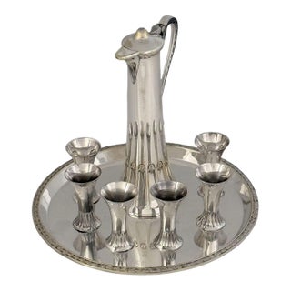 Art Nouveau Period Silver Drinks or Schnapps Set by WMF For Sale