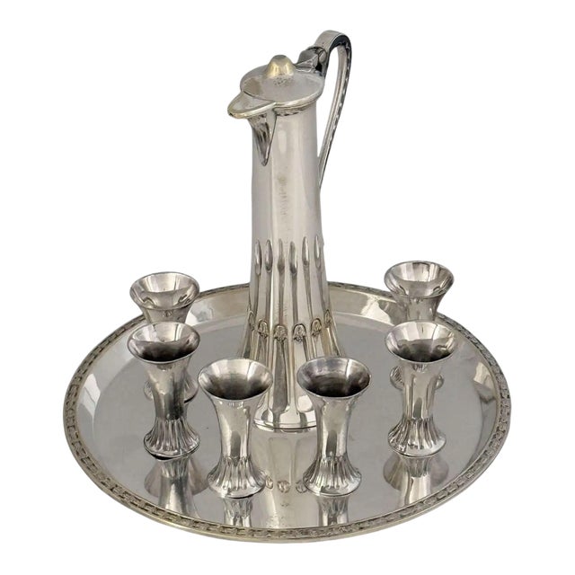 Art Nouveau Period Silver Drinks or Schnapps Set by WMF For Sale