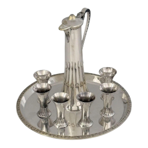 Art Nouveau Period Silver Drinks or Schnapps Set by WMF