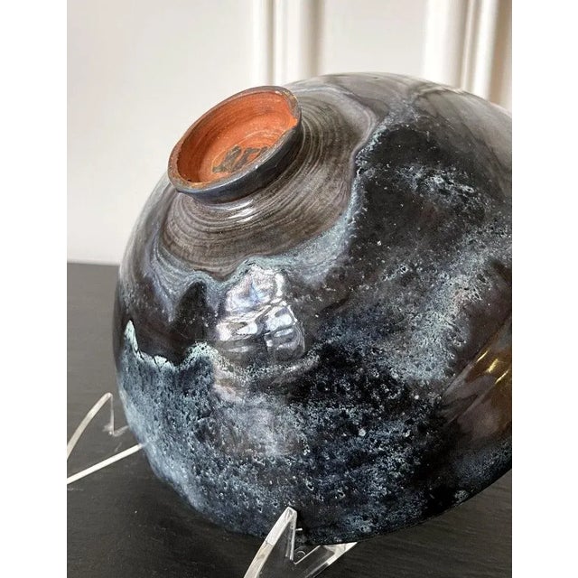 Ceramic Bowl with Expressive Glaze by Beatrice Wood For Sale - Image 11 of 13
