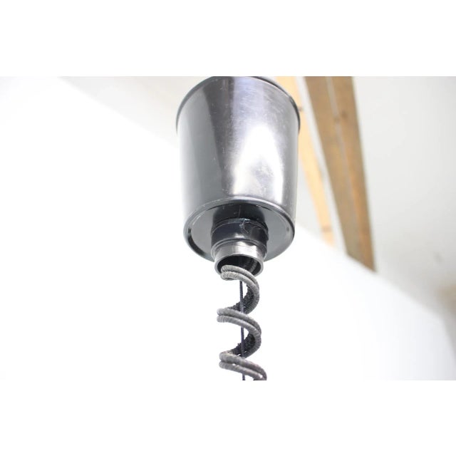 Mid-Century Adjustable Glass Pendant, 1970s For Sale - Image 6 of 10