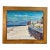 Late 20th Century Edmund Jordan August Lookout Oil Painting Coastal Landscape - Gold Frame For Sale