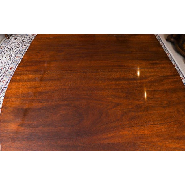 Wood Vintage Regency Revival Oval Dining Table from William Tillman, 1990s For Sale - Image 7 of 16