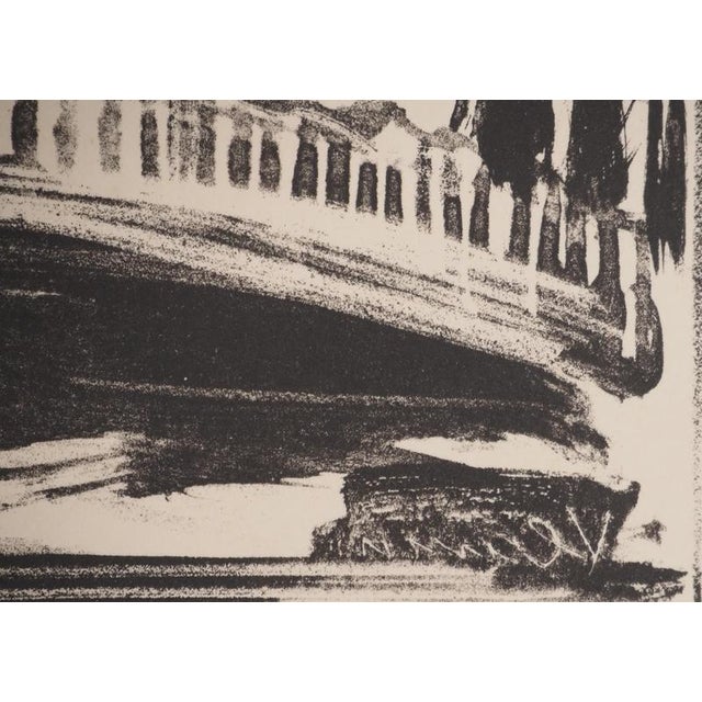 Modern Maurice De Vlaminck, Rue Soufflot, Original Signed Lithograph For Sale - Image 3 of 7