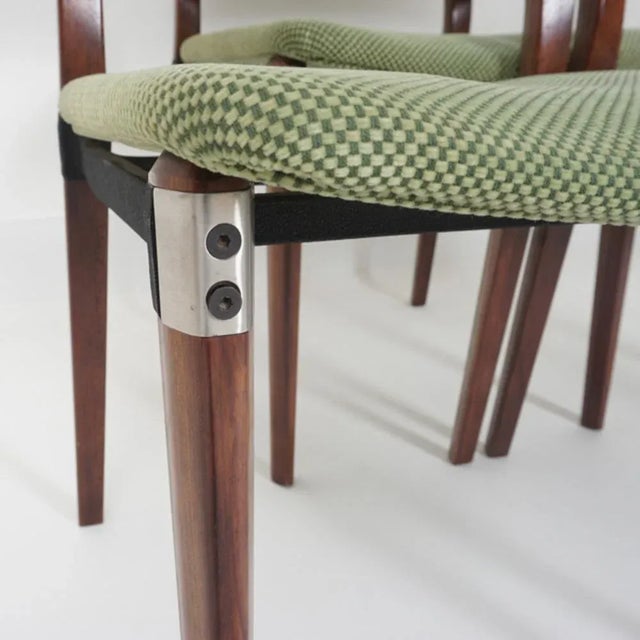 Brown Dining Chairs by Eugenio Gerli for Tecnospa, 1960s, Set of 6 For Sale - Image 8 of 10