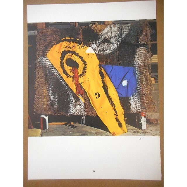 Joan Miró Vintage Mid 20th C. Quadrichrome Photographic Prints-Derriere Le Miroir-Miro-Tapestries-A Pair For Sale - Image 4 of 7