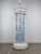 Vintage Blue and White Porcelain Column Stand with Gold Trim, 1960s, in Very Good conditions. Designed 1960 to 1969